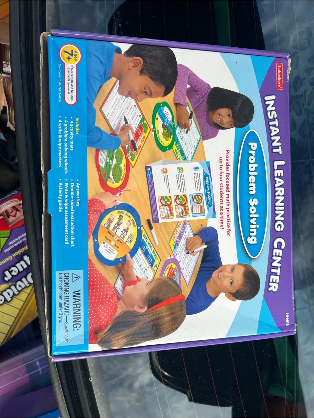 Instant Learning Center Problem Solving Activity - Purple by Lakeshore